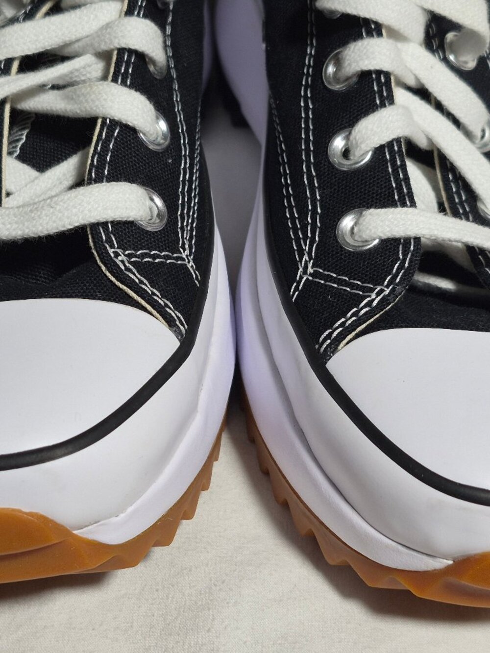 Converse Run Star Hike Black White High Sneakers Shoes 166800C Size M 10 W 11.5 - Picture 13 of 16
